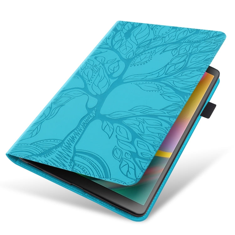 For iPad Pro 11 2024 Tree Life Series Embossed Smart Leather Tablet Case(Lake Blue) - iPad Pro 11 2024 Cases by PMC Jewellery | Online Shopping South Africa | PMC Jewellery | Buy Now Pay Later Mobicred