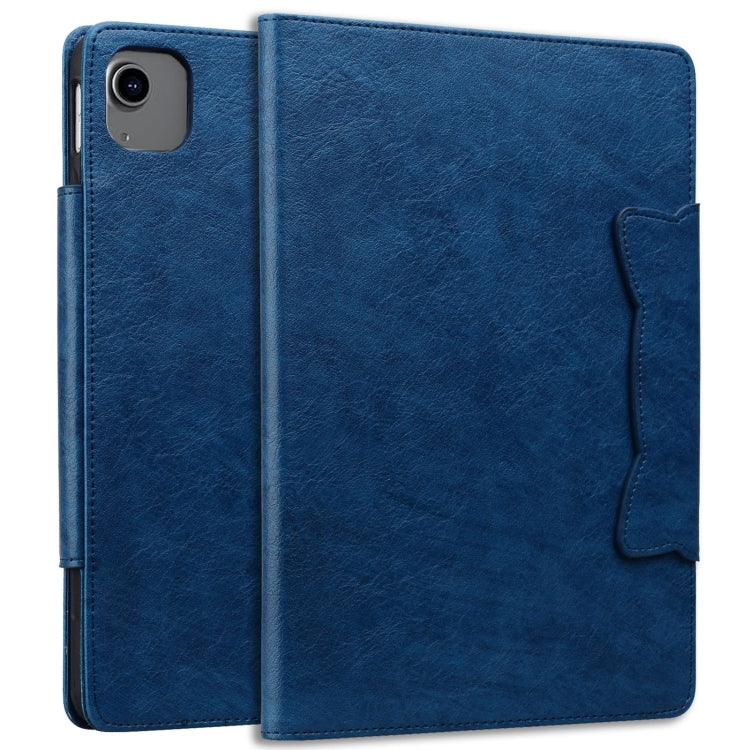 For iPad Air 13 2024 Cat Buckle Leather Smart Tablet Case(Royal Blue) - iPad Air 13 2024 Cases by PMC Jewellery | Online Shopping South Africa | PMC Jewellery | Buy Now Pay Later Mobicred