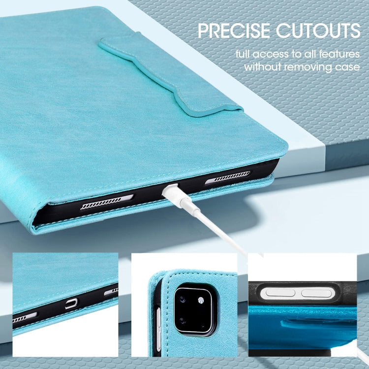 For iPad Pro 13 2024 Cat Buckle Leather Smart Tablet Case(Sky Blue) - iPad Pro 13 2024 Cases by PMC Jewellery | Online Shopping South Africa | PMC Jewellery | Buy Now Pay Later Mobicred