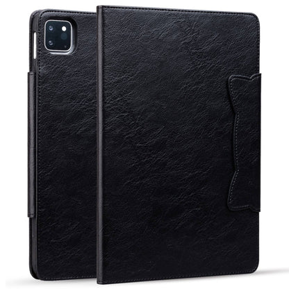 For iPad Pro 13 2024 Cat Buckle Leather Smart Tablet Case(Black) - iPad Pro 13 2024 Cases by PMC Jewellery | Online Shopping South Africa | PMC Jewellery | Buy Now Pay Later Mobicred
