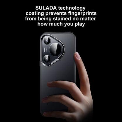 For Huawei Pura 70 SULADA Skin Feel Matte Shockproof Phone Case(Black) - Huawei Cases by SULADA | Online Shopping South Africa | PMC Jewellery | Buy Now Pay Later Mobicred