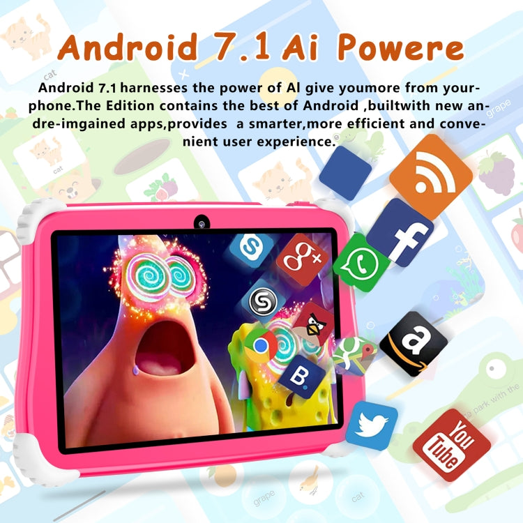 C75 Dinosaur 7 inch WiFi Kids Tablet PC, 2GB+16GB, Android 7.1 MT6735 Octa Core CPU(Blue) -  by PMC Jewellery | Online Shopping South Africa | PMC Jewellery | Buy Now Pay Later Mobicred