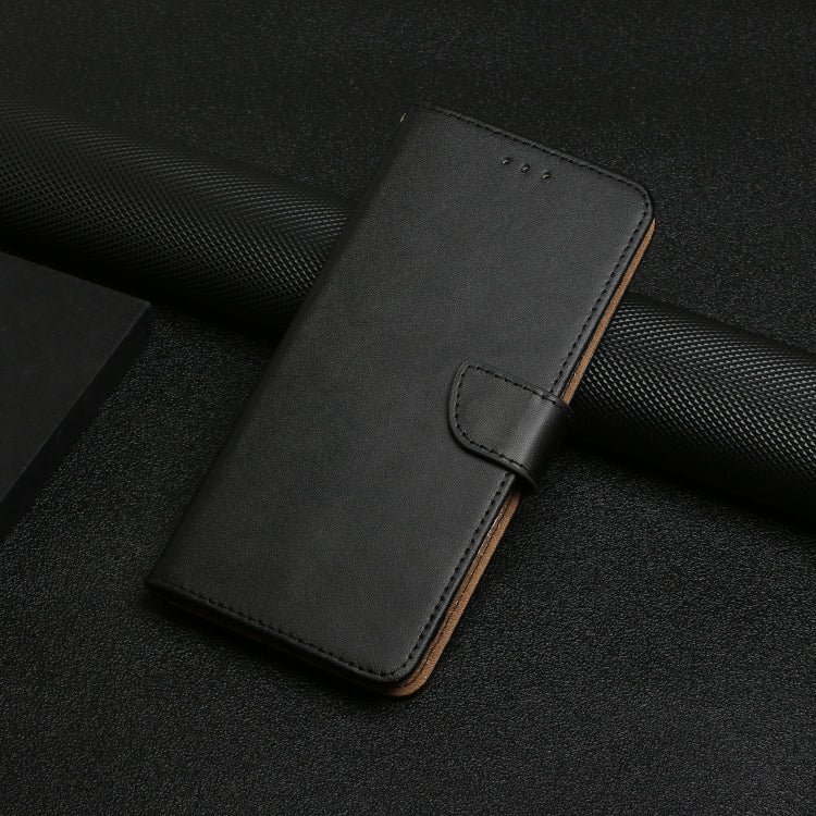 For Sharp Aquos Wish 4 Genuine Leather Fingerprint-proof Flip Phone Case(Black) - More Brand by PMC TechLife | Online Shopping South Africa | PMC TechLife | Buy Now Pay Later Mobicred