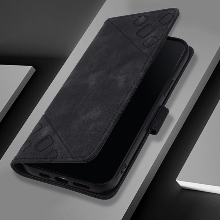 For Blackview Wave 6C Skin Feel Embossed Leather Phone Case(Black) - free shipping - PMC TechLife - Order now!