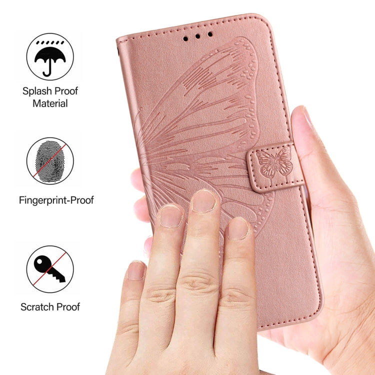 For Blackview A52 Embossed Butterfly Leather Phone Case(Rose Gold) - free shipping - PMC TechLife - Order now!
