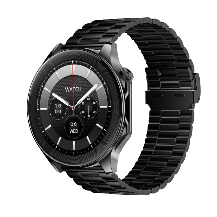 HD Watch X 1.43 inch IP68 BT5.3 Sport Smart Watch, Support Bluetooth Call / Sleep / Blood Oxygen / Heart Rate / Blood Pressure Health Monitor(Black Steel + Black Silicone Strap) - Smart Watches by PMC Jewellery | Online Shopping South Africa | PMC Jewellery | Buy Now Pay Later Mobicred