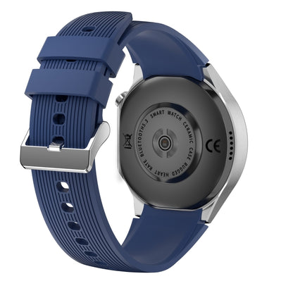 HD Watch X 1.43 inch IP68 BT5.3 Sport Smart Watch, Support Bluetooth Call / Sleep / Blood Oxygen / Heart Rate / Blood Pressure Health Monitor(Blue Leather + Blue Silicone Strap) - Smart Watches by PMC Jewellery | Online Shopping South Africa | PMC Jewellery | Buy Now Pay Later Mobicred