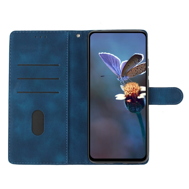 For iPhone 16 Pro Cherry Blossom Butterfly Skin Feel Embossed PU Phone Case(Blue) - iPhone 16 Pro Cases by PMC Jewellery | Online Shopping South Africa | PMC Jewellery | Buy Now Pay Later Mobicred