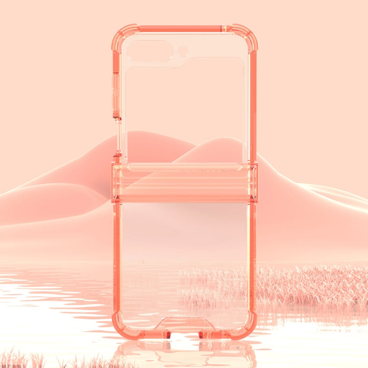 For Samsung Galaxy Z Flip6 GKK Airbag Hinge Full Coverage Phone Case(Orange) - Galaxy Z Flip6 5G Cases by GKK | Online Shopping South Africa | PMC Jewellery | Buy Now Pay Later Mobicred