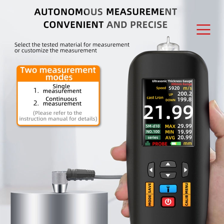 BSIDE T7 2.8 inch TFT Color Screen Ultrasonic Thickness Gauge - Coating Thickness Gauge by BSIDE | Online Shopping South Africa | PMC Jewellery | Buy Now Pay Later Mobicred