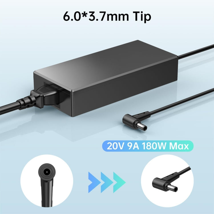 180W 20V 9A Laptop Notebook Power Adapter For Asus 6.0 x 3.7mm, Plug:EU Plug - For Asus by PMC Jewellery | Online Shopping South Africa | PMC Jewellery | Buy Now Pay Later Mobicred