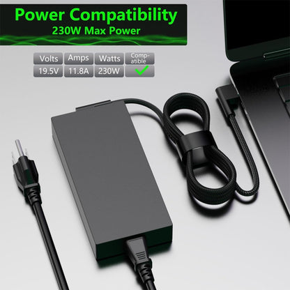 230W 19.5V 11.8A Laptop Notebook Power Adapter For Razer 3 Pin, Plug:US Plug - Power Supply by PMC Jewellery | Online Shopping South Africa | PMC Jewellery | Buy Now Pay Later Mobicred