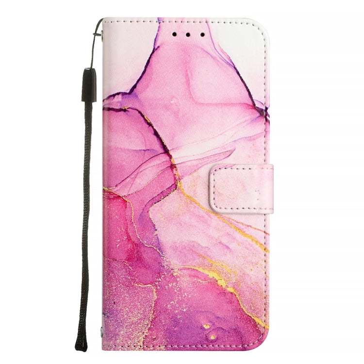 For Blackview A52 PT003 Marble Pattern Flip Leather Phone Case(Pink Purple Gold) - More Brand by PMC Jewellery | Online Shopping South Africa | PMC Jewellery | Buy Now Pay Later Mobicred