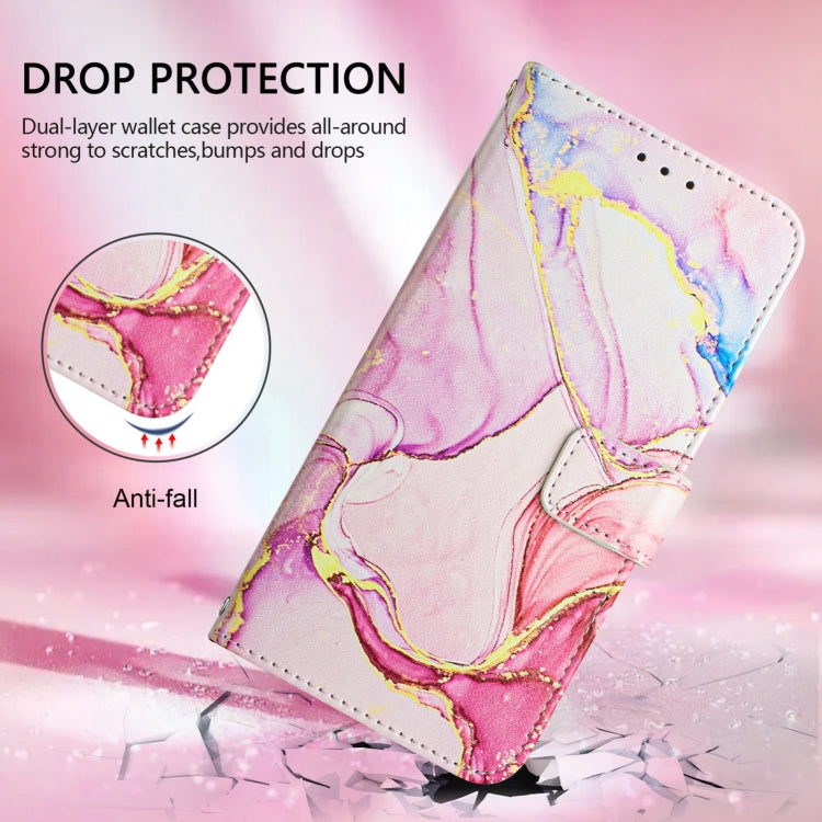 For Blackview A52 PT003 Marble Pattern Flip Leather Phone Case(Rose Gold) - free shipping - PMC TechLife - Order now!
