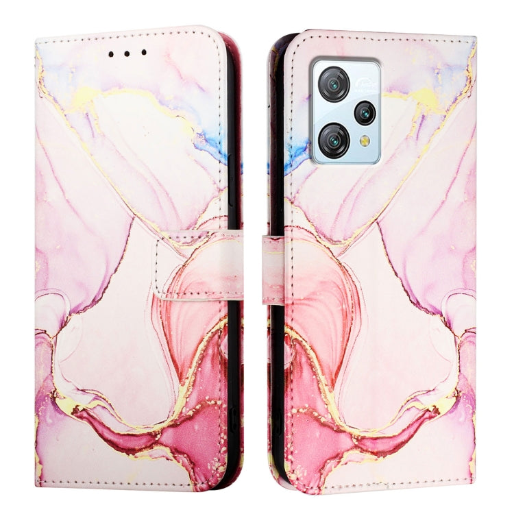 For Blackview A53 PT003 Marble Pattern Flip Leather Phone Case(Rose Gold) - More Brand by PMC Jewellery | Online Shopping South Africa | PMC Jewellery | Buy Now Pay Later Mobicred