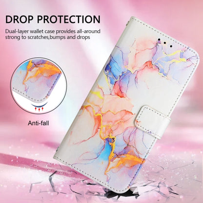 For Blackview A53 PT003 Marble Pattern Flip Leather Phone Case(Galaxy Marble White) - More Brand by PMC Jewellery | Online Shopping South Africa | PMC Jewellery | Buy Now Pay Later Mobicred