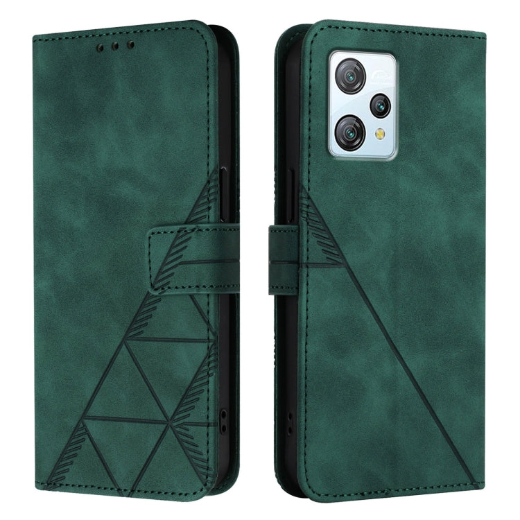 For Blackview A53 Crossbody 3D Embossed Flip Leather Phone Case(Green) - More Brand by PMC TechLife | Online Shopping South Africa | PMC TechLife | Buy Now Pay Later Mobicred