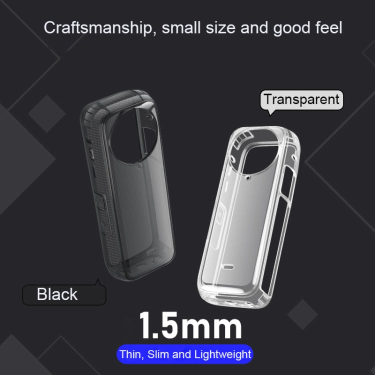 For Insta360 X4 Clear 1.5mm Soft TPU Protective Case Single Cover(Clear Black) - Case & Bags by PMC Jewellery | Online Shopping South Africa | PMC Jewellery | Buy Now Pay Later Mobicred