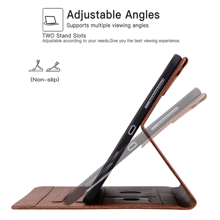 For Lenovo Tab M8 Cat Buckle Leather Tablet Case(Brown) - Lenovo by PMC TechLife | Online Shopping South Africa | PMC TechLife | Buy Now Pay Later Mobicred