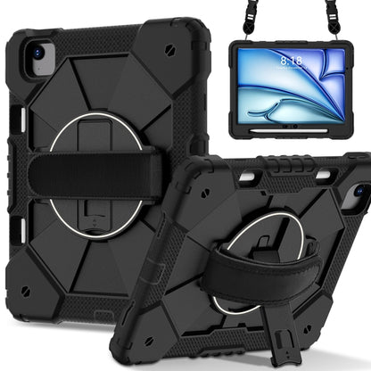 For iPad Air 11 2024 Contrast Color Robot Silicone Hybrid PC Tablet Case(Black) - iPad Air 11 2024 Cases by PMC Jewellery | Online Shopping South Africa | PMC Jewellery | Buy Now Pay Later Mobicred