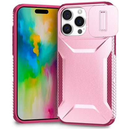 For iPhone 16 Pro Sliding Camshield Phone Case(Pink + Rose Red) - iPhone 16 Pro Cases by PMC Jewellery | Online Shopping South Africa | PMC Jewellery | Buy Now Pay Later Mobicred