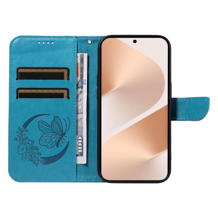 For Huawei Pura 80 5G Swallowtail Butterfly Embossed Leather Phone Case(Blue) - free shipping - PMC TechLife - Order now!