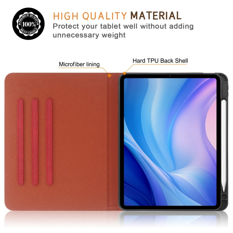 For iPad Air 11 2025 / 2024 Front Stand Smart TPU Leather Tablet Case(Red) - iPad Air 11 2025 / 2024 Cases by PMC Jewellery | Online Shopping South Africa | PMC Jewellery | Buy Now Pay Later Mobicred