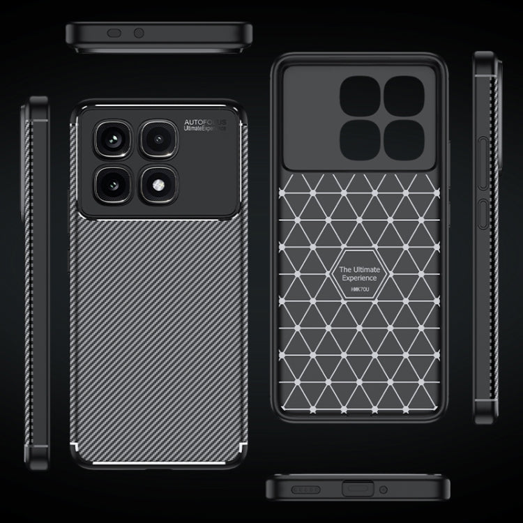 For Redmi K70 Ultra Carbon Fiber Texture Shockproof TPU Phone Case(Black) - Xiaomi Cases by PMC Jewellery | Online Shopping South Africa | PMC Jewellery | Buy Now Pay Later Mobicred