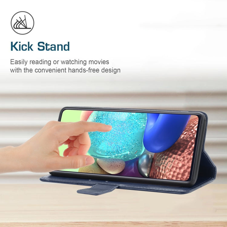 For Samsung Galaxy S25 5G Y-shaped Pattern Flip Leather Phone Case(Blue) - Galaxy S25 5G Cases by PMC Jewellery | Online Shopping South Africa | PMC Jewellery | Buy Now Pay Later Mobicred