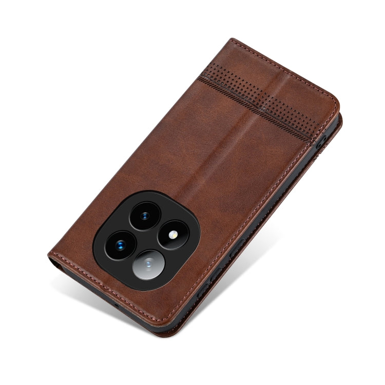 For Redmi Note 14 Pro+ 5G AZNS Magnetic Calf Texture Flip Leather Phone Case(Dark Brown) - Note 14 Pro+ Cases by AZNS | Online Shopping South Africa | PMC Jewellery | Buy Now Pay Later Mobicred