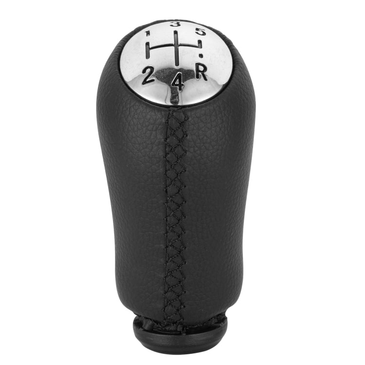 For Renault Clio III MK3 Car Gear Lever Knob Leather Gear Shift Knob(Black) - Shift Knob by PMC Jewellery | Online Shopping South Africa | PMC Jewellery | Buy Now Pay Later Mobicred