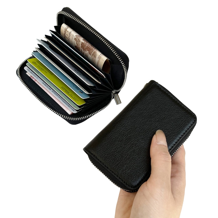 For Google Pixel 7 Pro Solid Color Zipper 11-Card Slots Bag Phone Case with Lanyard(Black) - Google Cases by PMC TechLife | Online Shopping South Africa | PMC TechLife | Buy Now Pay Later Mobicred