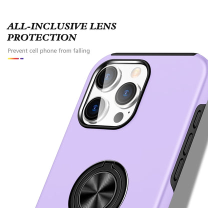 For iPhone 16 Plus Magnetic Ring Holder Phone Case(Purple) - iPhone 16 Plus Cases by PMC Jewellery | Online Shopping South Africa | PMC Jewellery | Buy Now Pay Later Mobicred