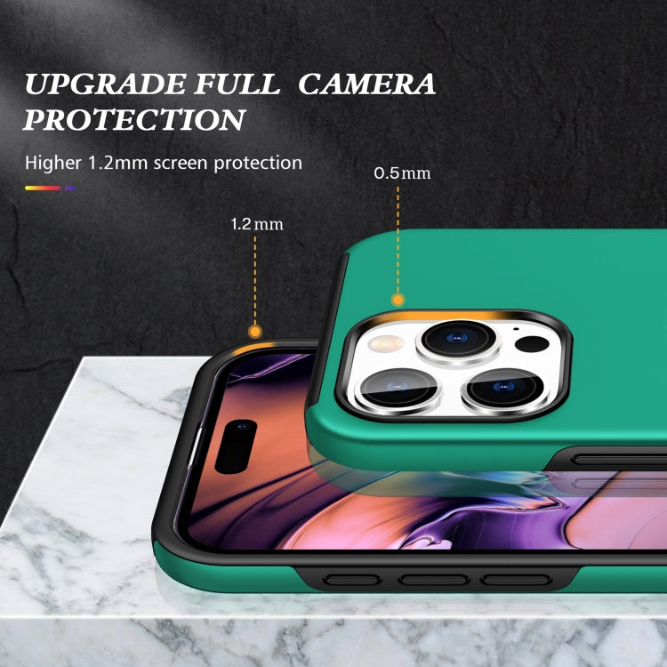 For iPhone 16 Pro Magnetic Ring Holder Phone Case(Dark Green) - iPhone 16 Pro Cases by PMC TechLife | Online Shopping South Africa | PMC TechLife | Buy Now Pay Later Mobicred