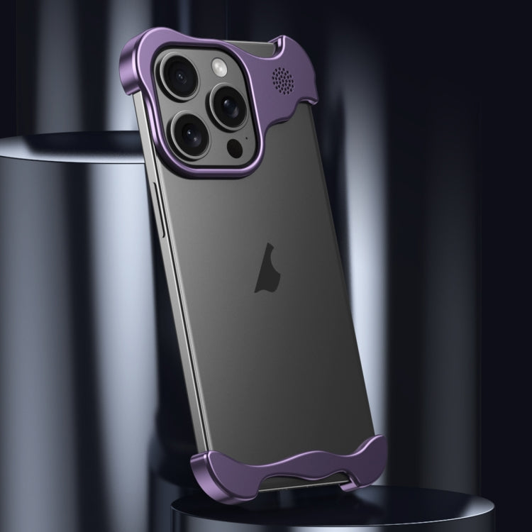 For iPhone 13 Pro Aromatherapy Alloy Frameless Phone Case(Purple) - iPhone 13 Pro Cases by PMC Jewellery | Online Shopping South Africa | PMC Jewellery | Buy Now Pay Later Mobicred