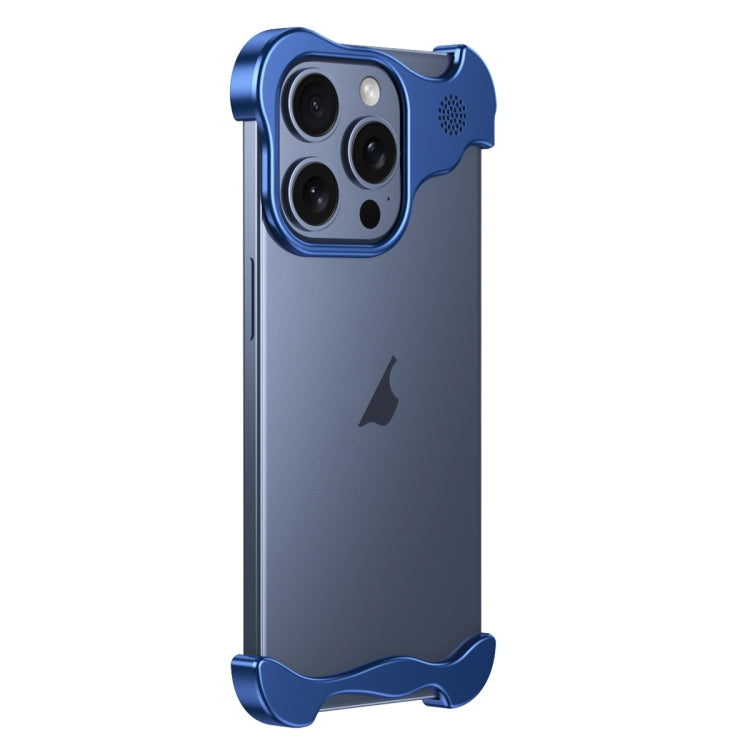 For iPhone 13 Pro Aromatherapy Alloy Frameless Phone Case(Blue) - iPhone 13 Pro Cases by PMC Jewellery | Online Shopping South Africa | PMC Jewellery | Buy Now Pay Later Mobicred