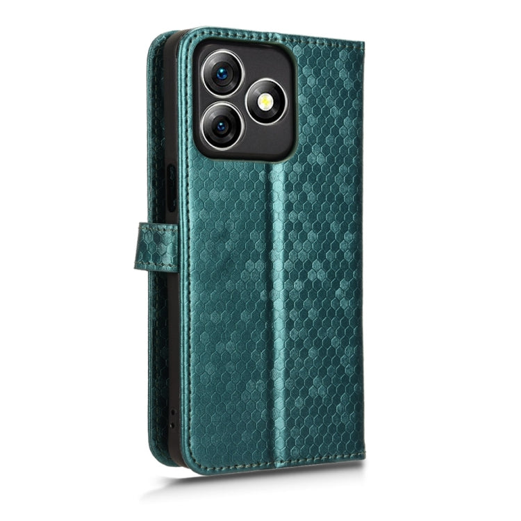 For Ulefone Note 18 Ultra Honeycomb Dot Texture Leather Phone Case(Green) - Ulefone Cases by PMC Jewellery | Online Shopping South Africa | PMC Jewellery | Buy Now Pay Later Mobicred