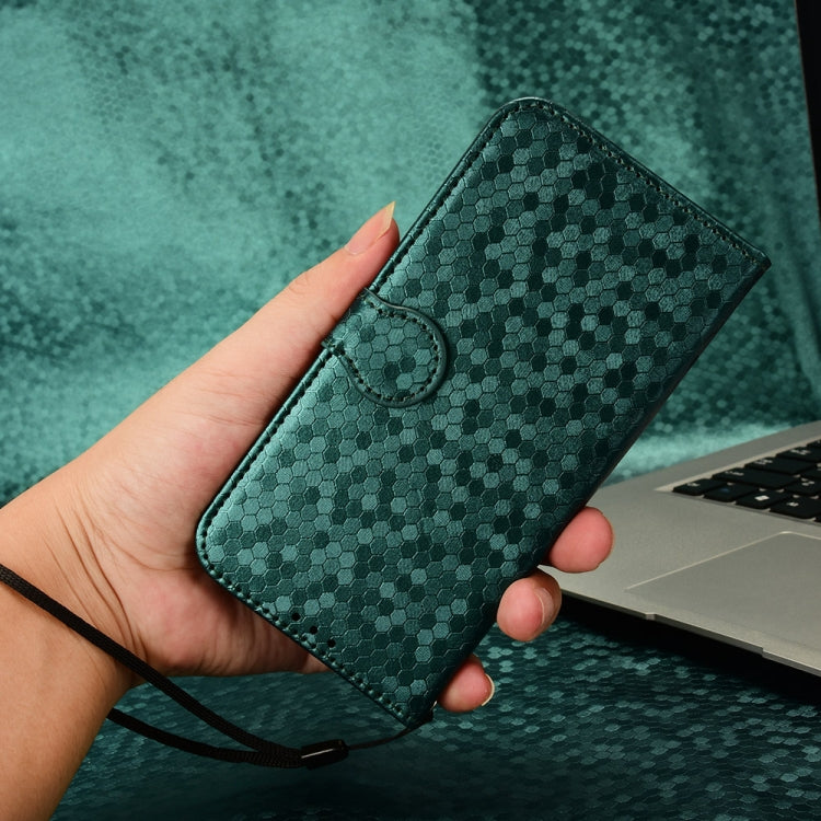 For Ulefone Note 18 Ultra Honeycomb Dot Texture Leather Phone Case(Green) - Ulefone Cases by PMC Jewellery | Online Shopping South Africa | PMC Jewellery | Buy Now Pay Later Mobicred