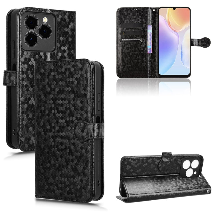 For Ulefone Note 20 Pro Honeycomb Dot Texture Leather Phone Case(Black) - Ulefone Cases by PMC Jewellery | Online Shopping South Africa | PMC Jewellery | Buy Now Pay Later Mobicred