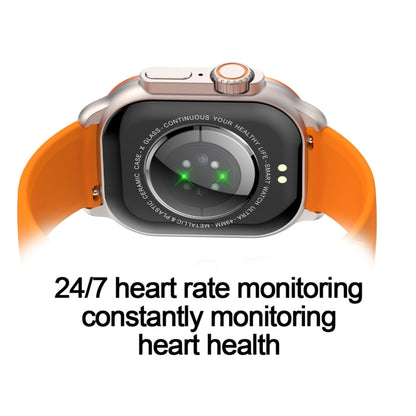 LEMFO HK96S 2.06 inch BT5.3 IP68 Sport Smart Watch, Support Bluetooth Call / Sleep / Blood Oxygen / Heart Rate / Blood Pressure Health Monitor(Orange) - Smart Watches by LEMFO | Online Shopping South Africa | PMC Jewellery | Buy Now Pay Later Mobicred