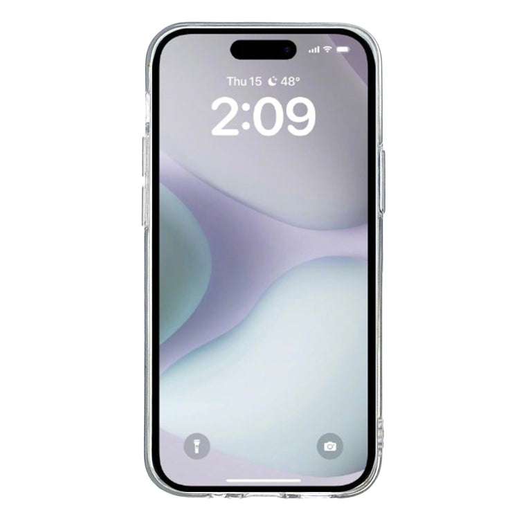 For iPhone 16 Colored Drawing Pattern Transparent TPU Phone Case(Rose) - free shipping - PMC TechLife - Order now!