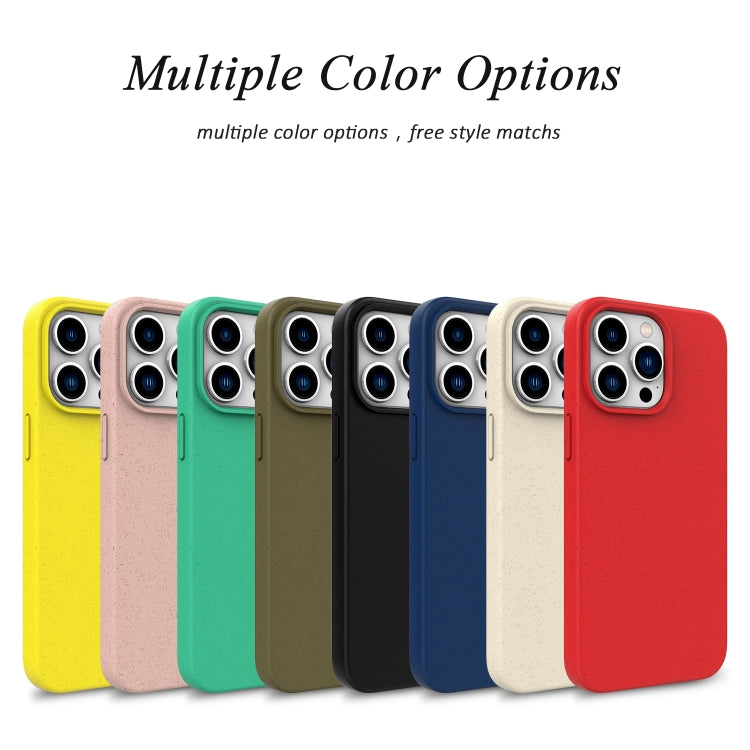 For iPhone 16 Plus Wheat Straw TPU Phone Case(Pink) - iPhone 16 Plus Cases by PMC TechLife | Online Shopping South Africa | PMC TechLife | Buy Now Pay Later Mobicred