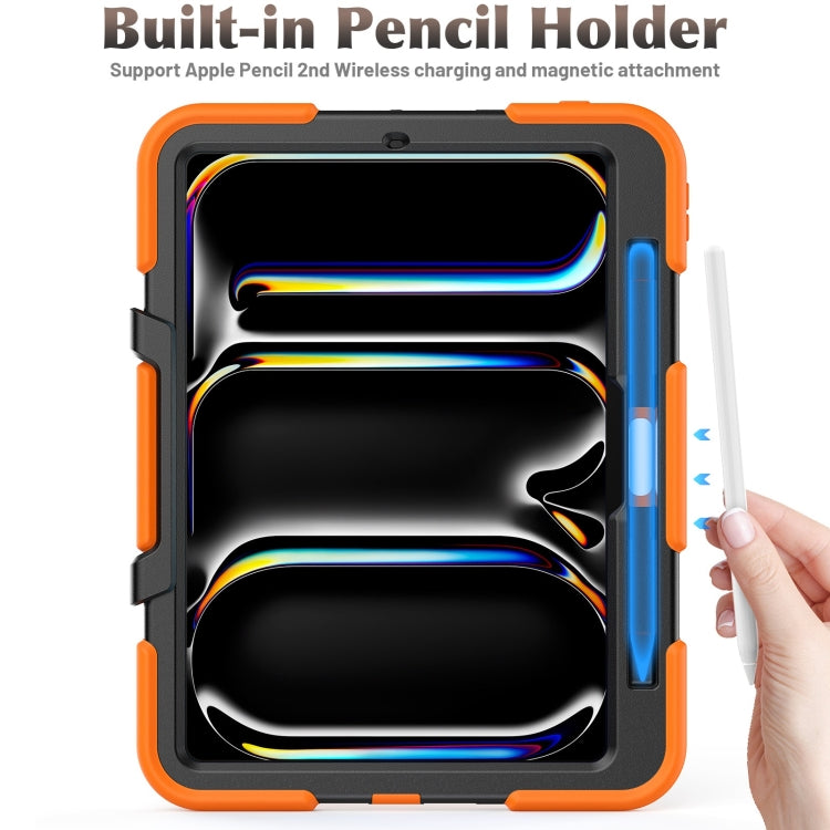 For iPad Pro 11 2024 Colorful Silicone Heavy Duty Hybrid PC Tablet Case(Orange) - iPad Pro 11 2024 Cases by PMC TechLife | Online Shopping South Africa | PMC TechLife | Buy Now Pay Later Mobicred