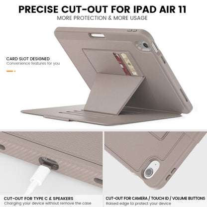 For iPad Air 11 2024 Smart B Magnetic Holder Leather Tablet Case(Rose Gold) - iPad Air 11 2024 Cases by PMC Jewellery | Online Shopping South Africa | PMC Jewellery | Buy Now Pay Later Mobicred