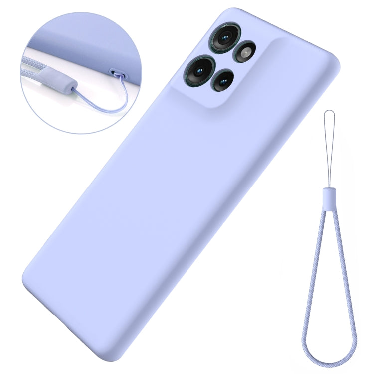 For Motorola Edge 50 Solid Color Liquid Silicone Dropproof Full Coverage Phone Case(Purple) - free shipping - PMC TechLife - Order now!