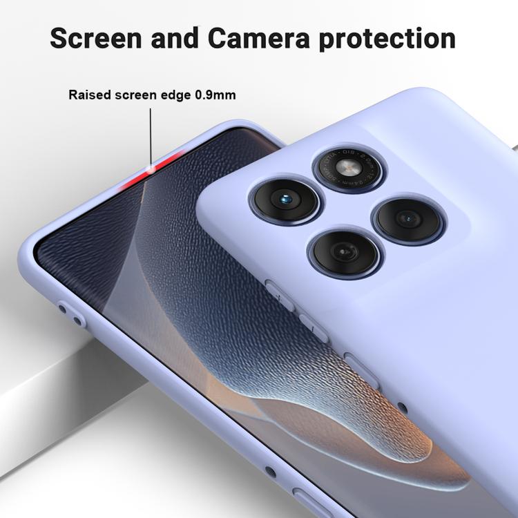 For Motorola Edge 60s Solid Color Liquid Silicone Dropproof Full Coverage Phone Case(Purple) - free shipping - PMC TechLife - Order now!