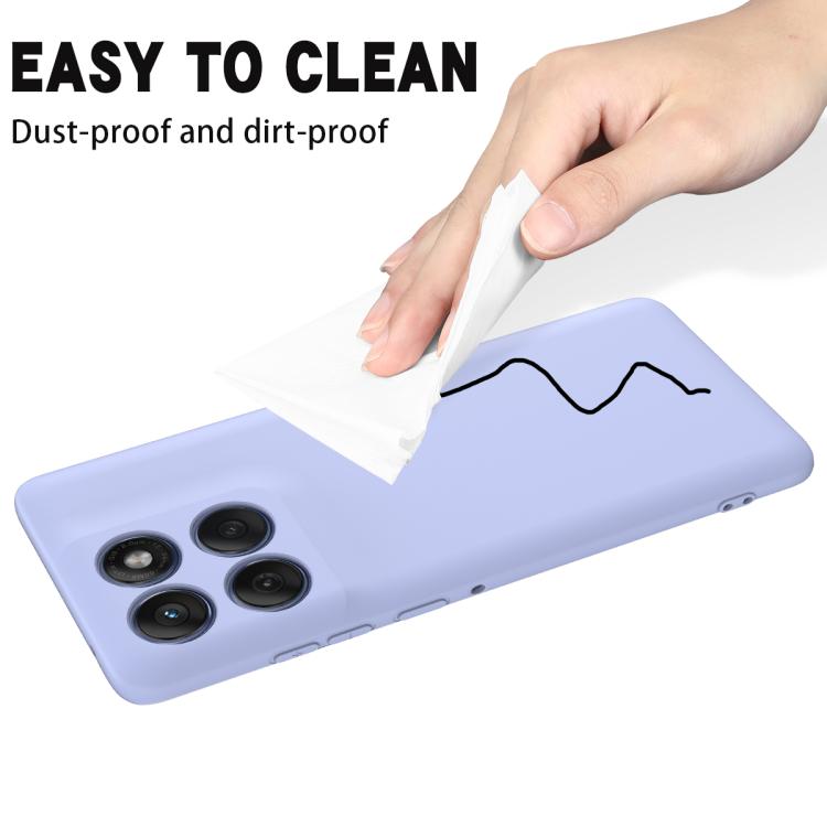For Motorola Edge 60 Pro Solid Color Liquid Silicone Dropproof Full Coverage Phone Case(Purple) - free shipping - PMC TechLife - Order now!