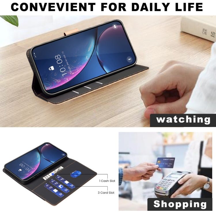 For Google Pixel 9 Pro Color Matching RFID Anti-theft Leather Phone Case(Black) - Google Cases by PMC TechLife | Online Shopping South Africa | PMC TechLife | Buy Now Pay Later Mobicred