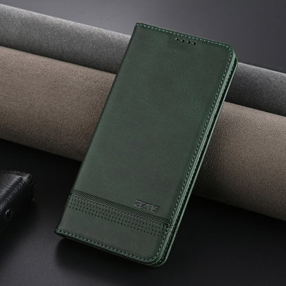 For Samsung Galaxy S24 FE 5G AZNS Magnetic Calf Texture Flip Leather Phone Case(Dark Green) - Galaxy S24 FE 5G Cases by AZNS | Online Shopping South Africa | PMC Jewellery | Buy Now Pay Later Mobicred