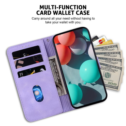 For Xiaomi Redmi K70 / K70 Pro Seven-shaped Embossed Leather Phone Case(Purple) - K70 Cases by PMC Jewellery | Online Shopping South Africa | PMC Jewellery | Buy Now Pay Later Mobicred